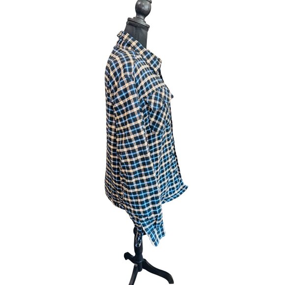 Jachs New York Mens Recycled Flannel Sherpa-Lined Plaid Shirt Jacket L Shacket - Picture 3 of 11